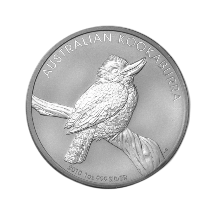 1 Troy ounce zilveren munt Kookaburra 2010 voorkant