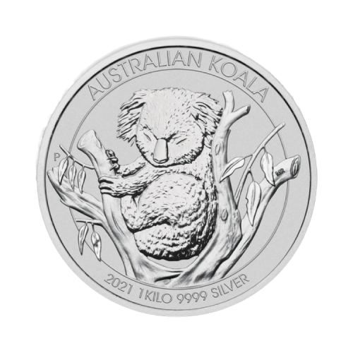 1 Kilogram silver coin Koala 2021 front