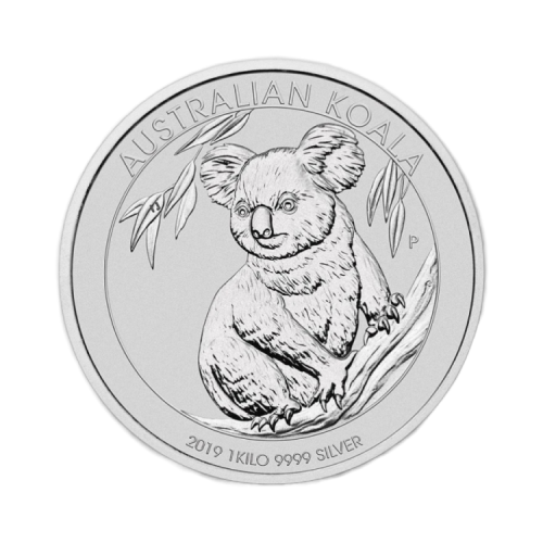 1 Kilo silver coin Koala 2019 front