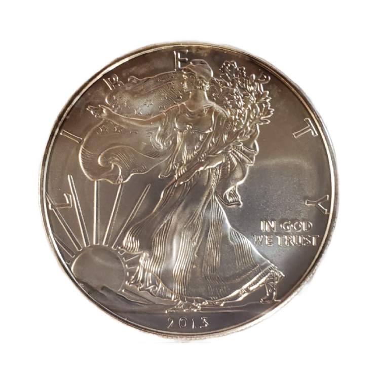 1 troy ounce American Silver Eagle circulated front