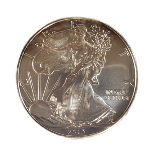 1 troy ounce American Silver Eagle munt circulated voorkant