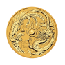 1 Troy ounce gouden munt Dragon Phoenix 2018 voorkant