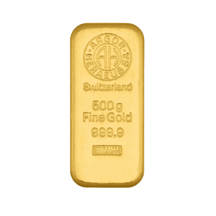 500 grams goldbar front