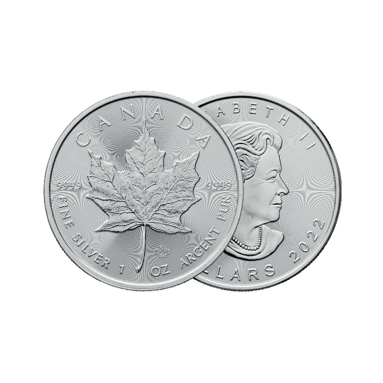 1 troy ounce silver Maple Leaf 2023