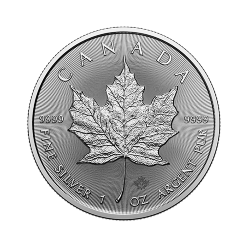 Maple Leaf 1 troy ounce zilveren munt 2024 voorkant