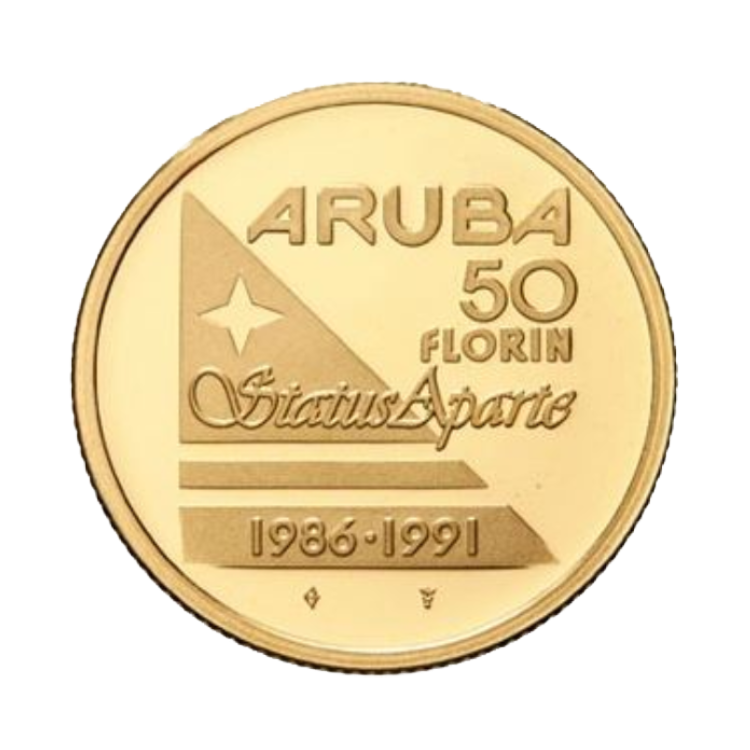 Aruba gold 50 florin status aparte - 1991 front