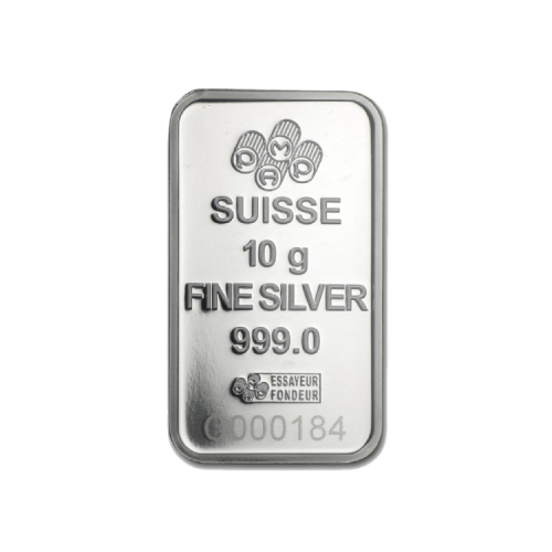 Silverbar 10 gram front