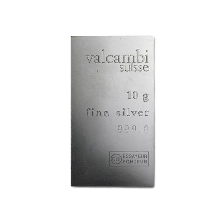 Silverbar 10 gram back