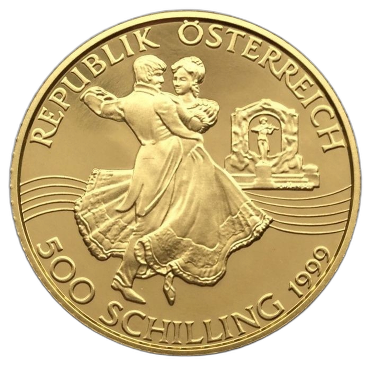 Gold coin 500 Schilling Austria front