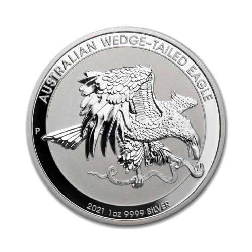 1 troy ounce silver coin Wedge Tailed Eagle 2021 front