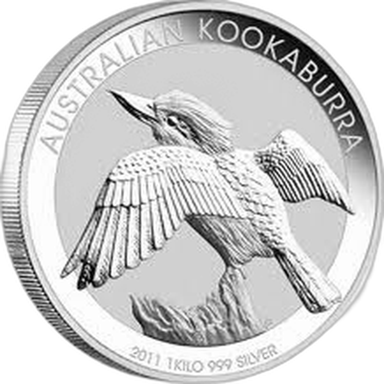 1 Kilo zilver munt Kookaburra 2011 voorkant