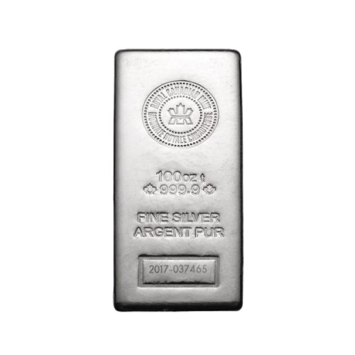 Silver bar 100 troy ounce