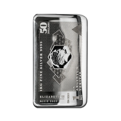 1 kilo silver coin bar silvernote 2022 front