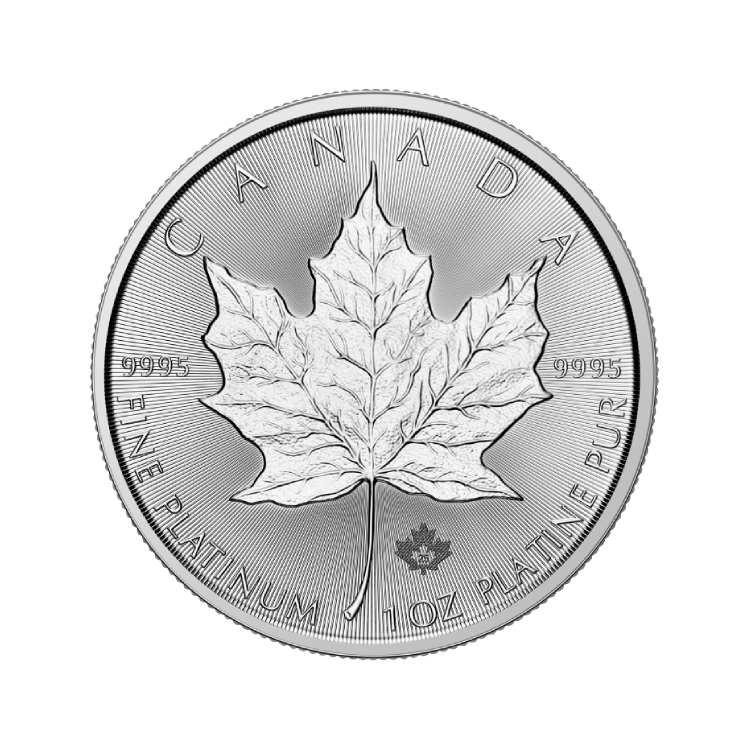 Obverse platinum Maple Leaf 2025