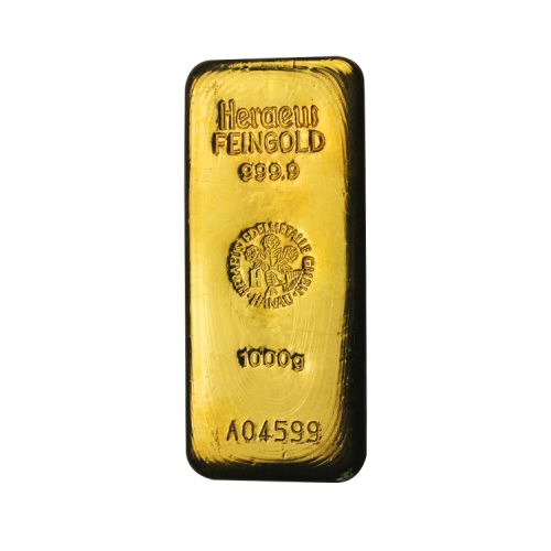 1 Kilo puur goudbaar diverse producenten voorkant