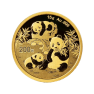 Voorzijde 15 gram gouden Panda munt 2025