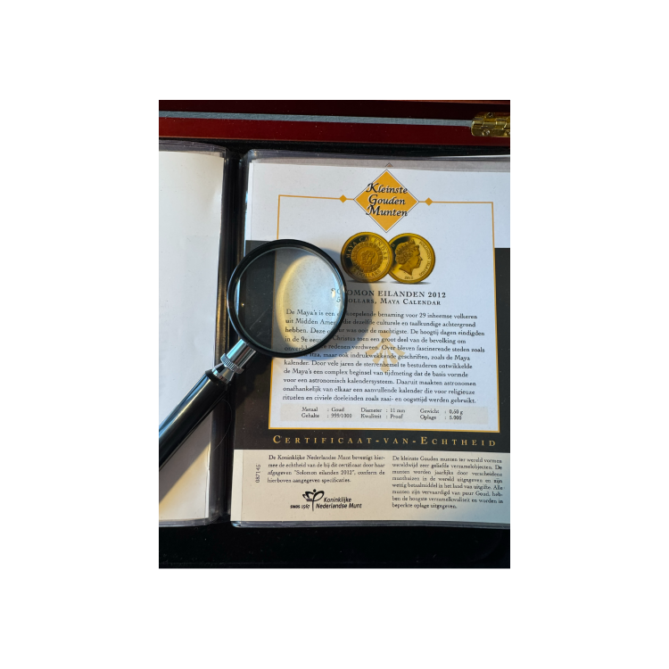 16x 0.5 gram gold coin with certificate and box back