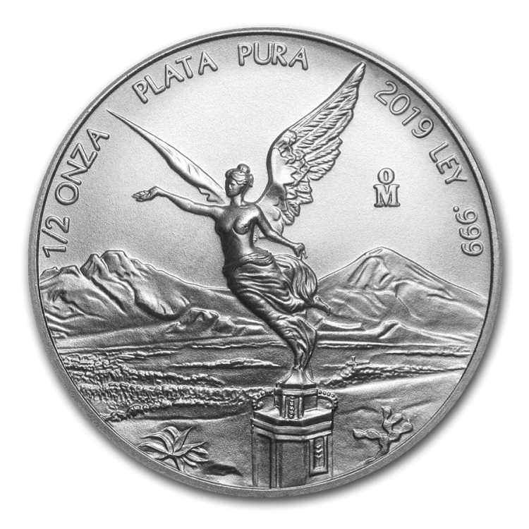 1/2 Troy ounce zilveren munt Mexican Libertad 2019 voorkant