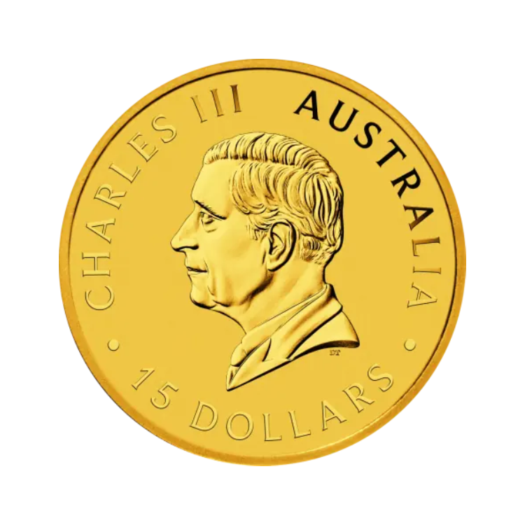 1/10 oz gold Kangaroo 2025 reverse