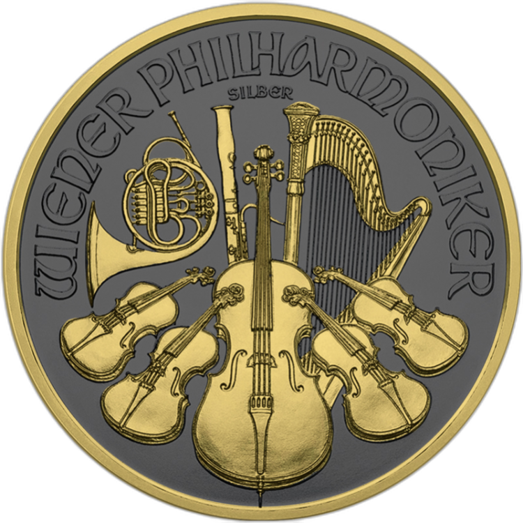 1 Troy ounce zilveren munt Golden Ring - Philharmoniker 2019 voorkant