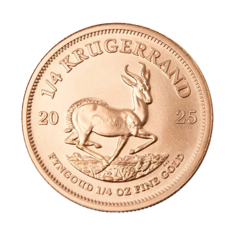 Gold Krugerrand 2025 of 1/4 troy ounce