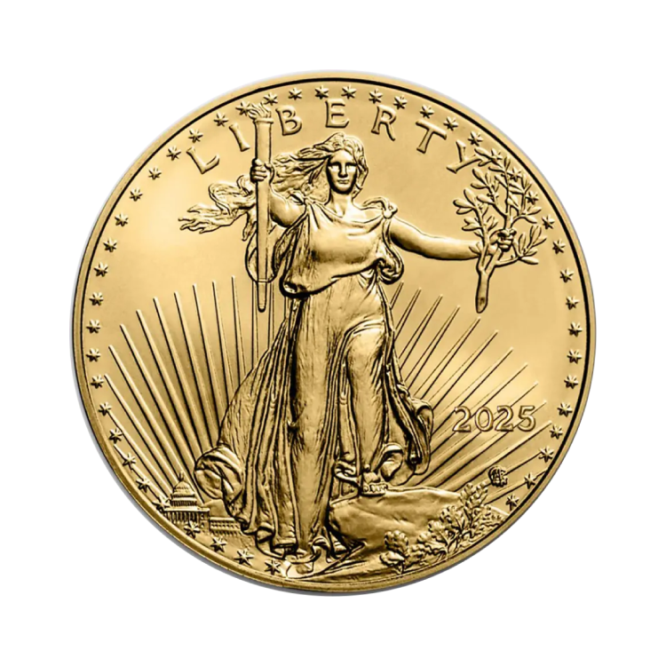 Gold American Eagle coin 2025 reverse