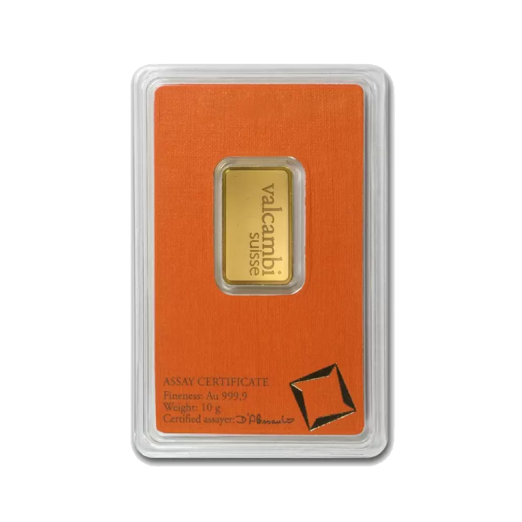 10 gram Valcambi gold bar