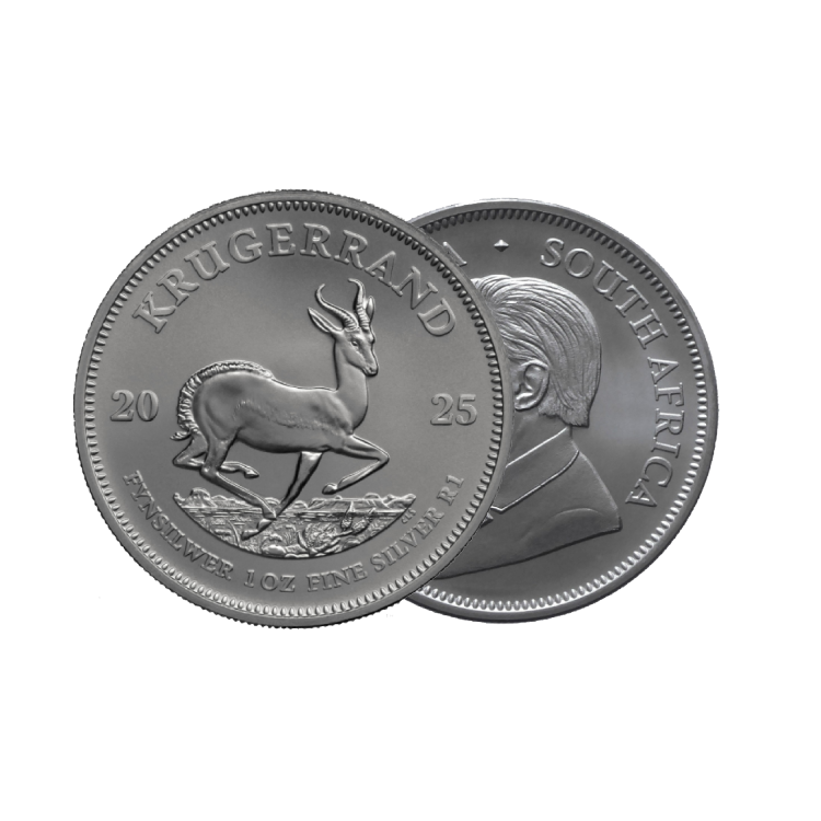 Design 1 troy ounce silver Krugerrand 2025