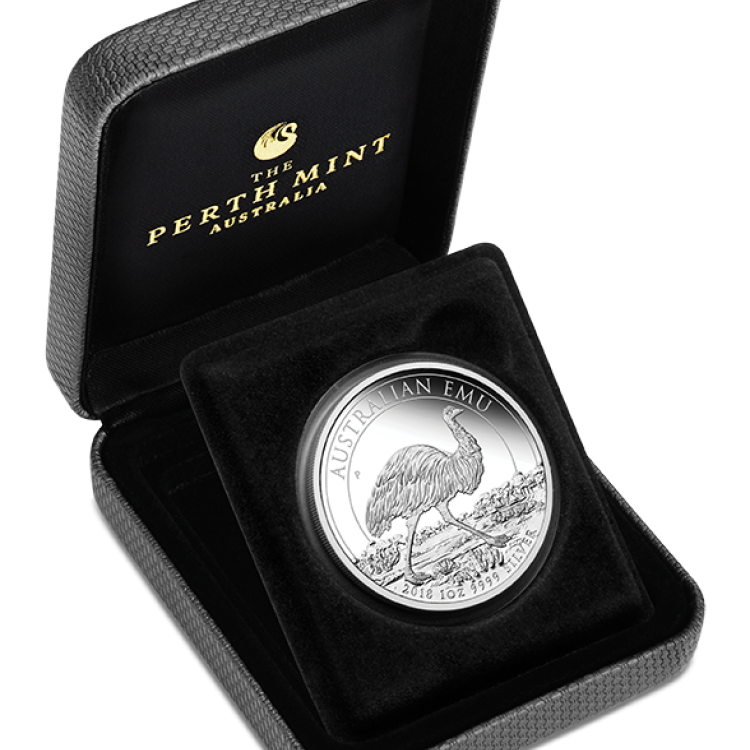 1 Troy ounce zilveren munt Emoe 2019 Proof voorkant