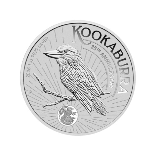 1 oz zilveren Kookaburra 2025 voorkant