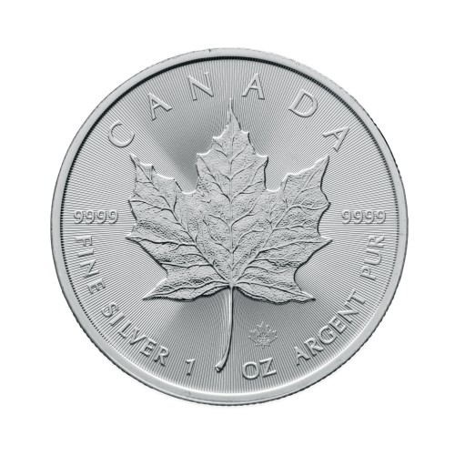 1 troy ounce silver Maple Leaf 2023 front