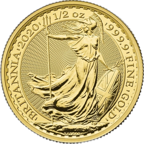 1/2 troy ounce gold coin Britannia 2020 front