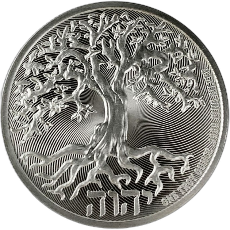 1 troy ounce zilveren munt Tree of Life 2020 voorkant