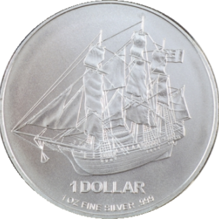 1 Troy ounce zilveren munt Cook Islands voorkant