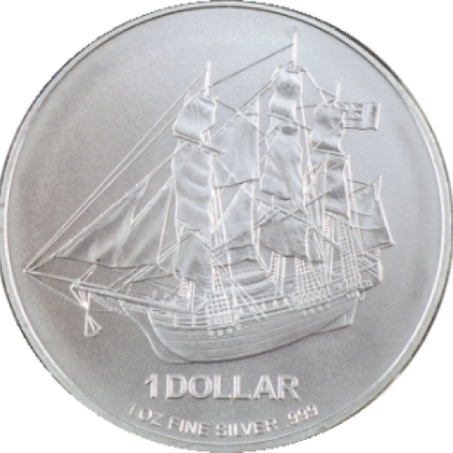 1 Troy ounce silver coin Cook Islands front