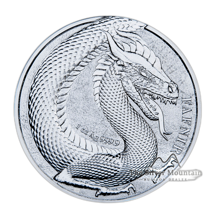 1 Troy ounce zilveren munt Germania Beast Fafnir 2020 voorkant