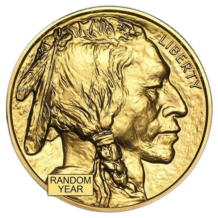 1 Troy ounce gouden munt Buffalo beschadigd voorkant