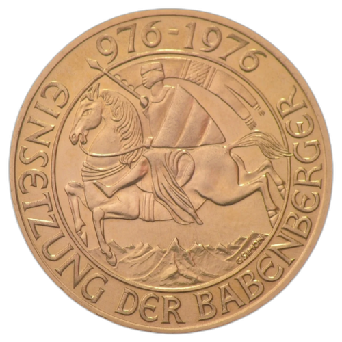Gold coin 1000 schilling Babenberger front