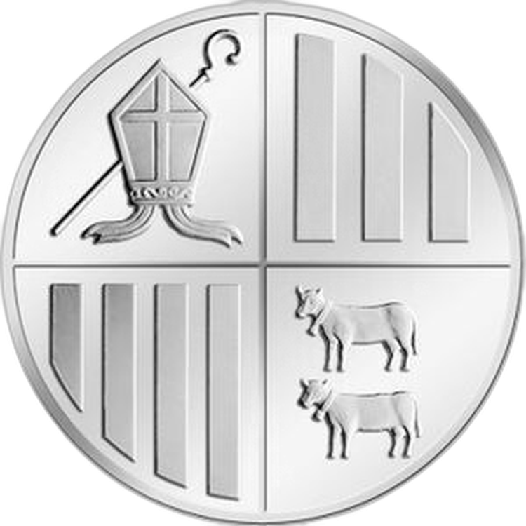 100 Troy ounce silver coin Andorra front