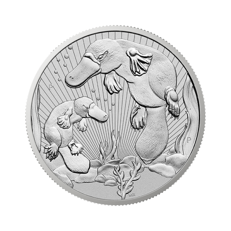 2 troy ounce silver coin Platypus Next Generations 2021 front