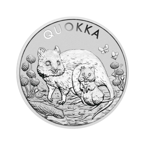 1 troy ounce silver coin Quokka 2021 front