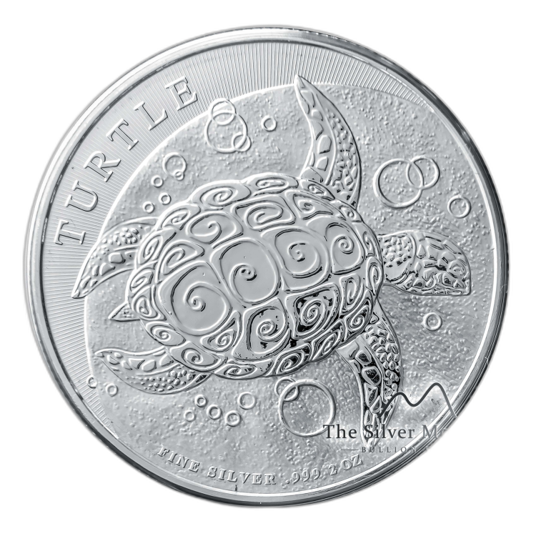 2 troy ounce zilveren munt Niue Hawksbill Turtle 2016 of 2015 voorkant