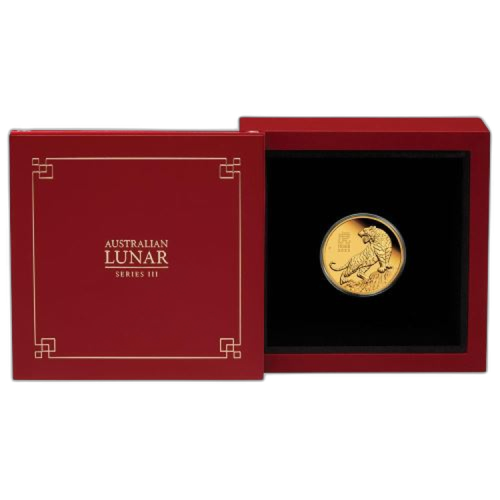 1/4 Troy ounce gouden munt Lunar 2022 Proof voorkant