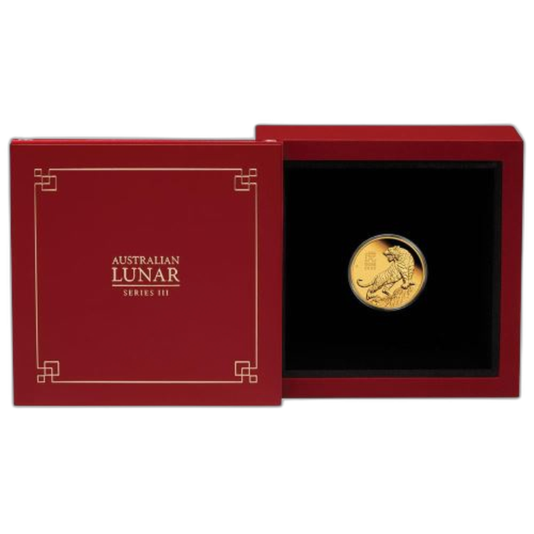 1/10 Troy ounce gold coin Lunar 2022 Proof front