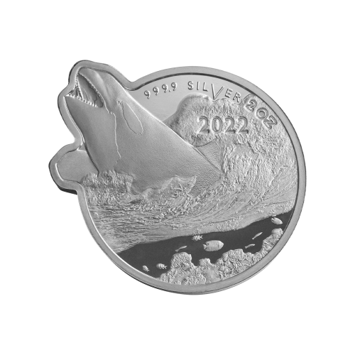 2 troy ounce silver coin killer whale 2022 front