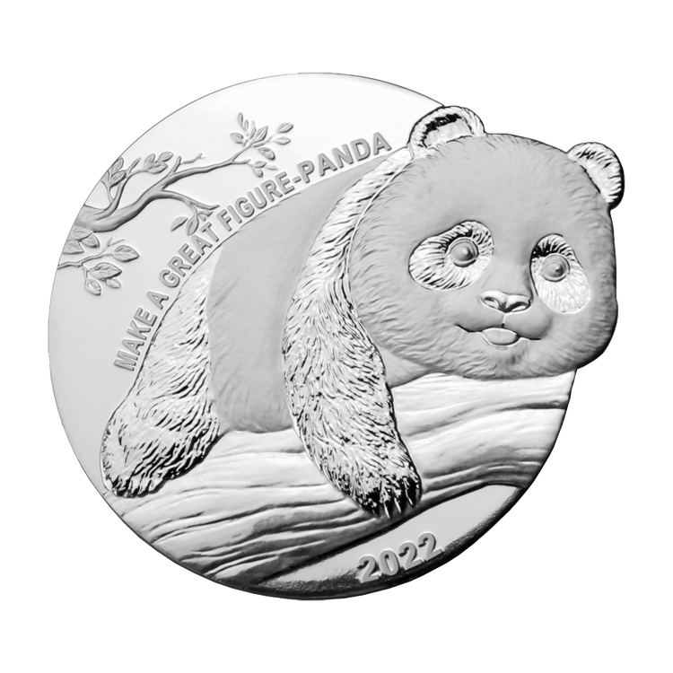 1 troy ounce zilveren munt Panda "Laat zien wat je kunt" 2022 voorkant