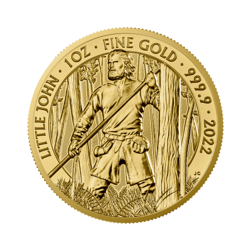 1 troy ounce gouden munt Little John 2022 voorkant