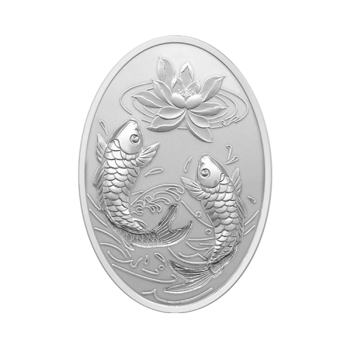 1 troy ounce silver coin Lucky Koi 2022 front