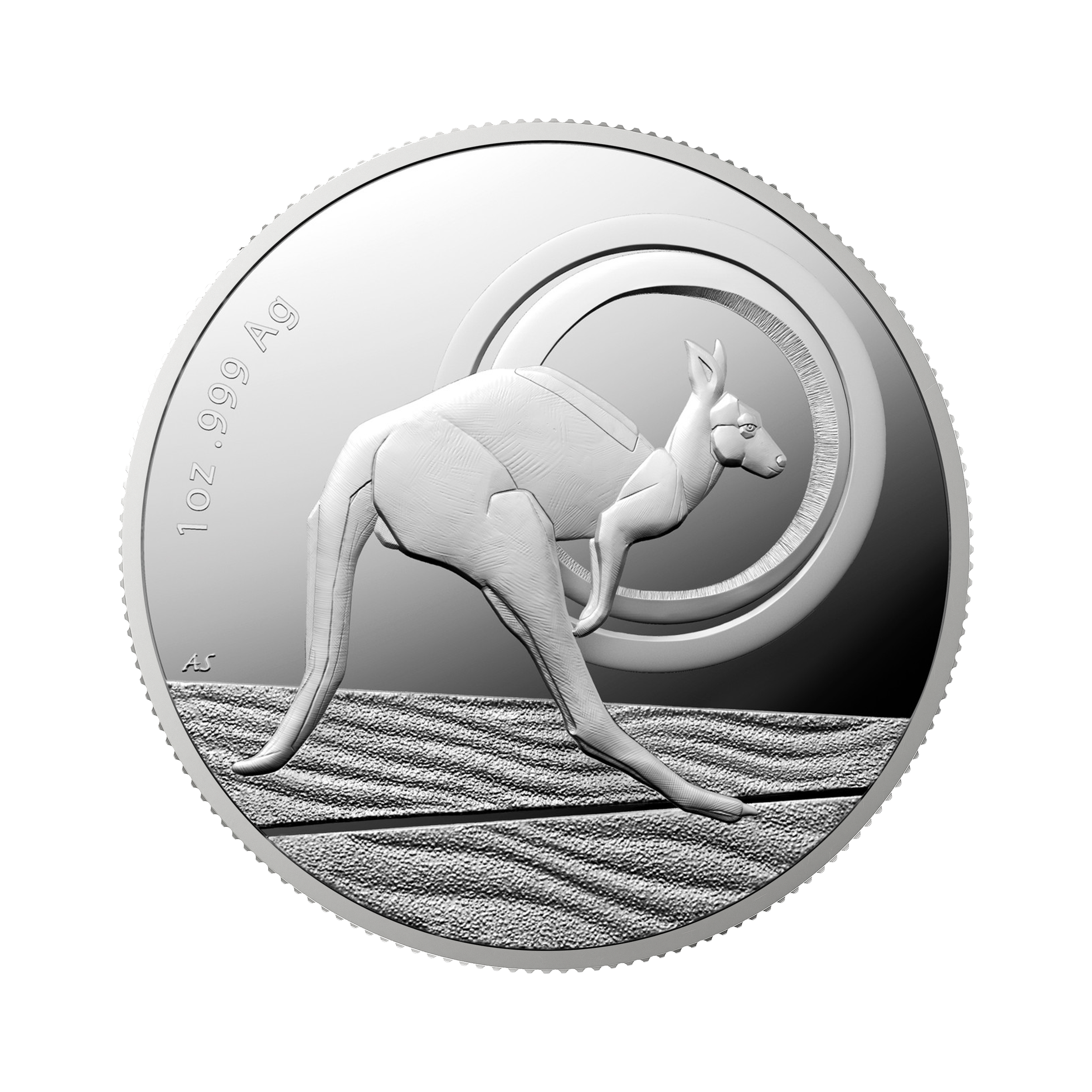 1 troy ounce zilveren munt RAM kangaroo Outback Majesty 2021 voorkant