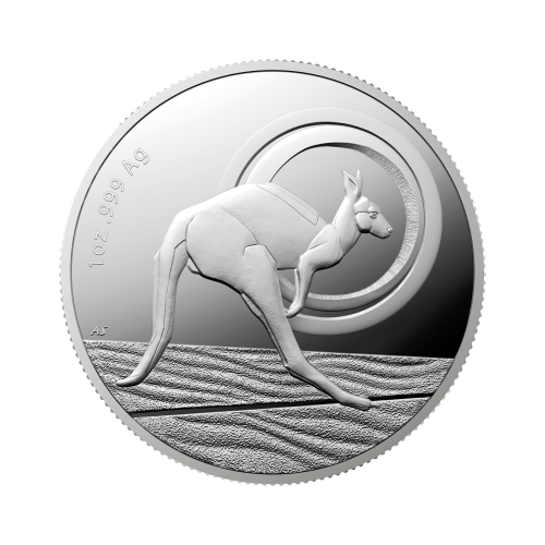 1 troy ounce silver coin RAM kangaroo Outback Majesty 2021 Proof front